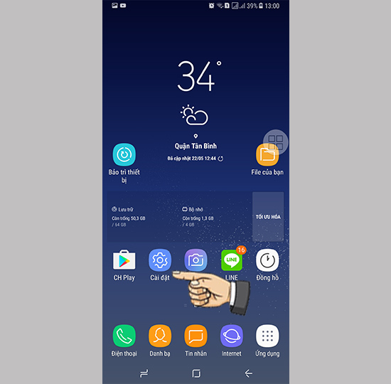 V&agrave;o c&agrave;i đặt m&agrave;n h&igrave;nh